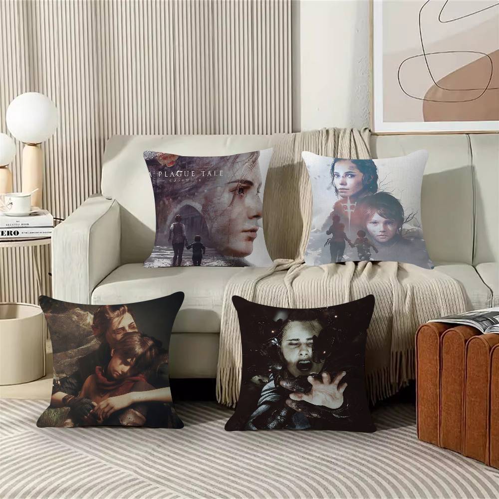 Exquisite Ornaments Unisex A Plague Tale Innocence Game Pillow Anime Pillow Sofa Bed Head Pillow Cover Cushion Cover Fashion