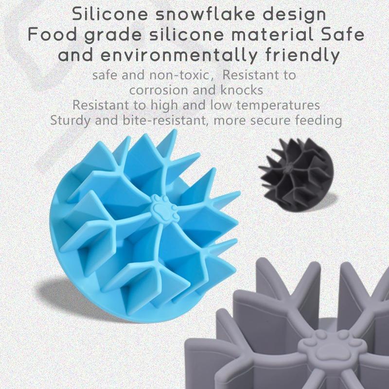 Pet Silicone Food Divider Slow Food Anti-choking Device Extend Eating Time Choking-proof Slow Food Bowl Dog Learning Food Bowl