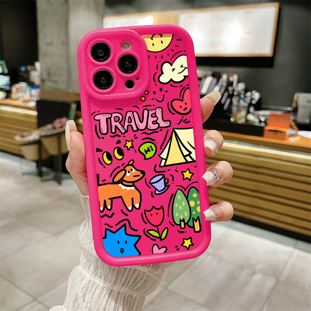 

Чехол для телефона iPhone 16 13 11 Pro Max iPhone 11 13 16 Samsung S24 Ultra Samsung A54 Redmi note 12 11 Infinix Чехол iPhone 16 Pro Max яркий розовый