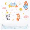 Good Night Animal Star Cloud Self-adhesive Wall Sticker Cartoon Panda Elephant Children's Room Decoration Sticker