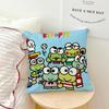 Cushion Cover Green Cartoon Soft Pillow Sro Case For Sofa Kawaii Living Room Home Frog Office K-Keroppi Decor Protective Covers