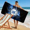 Chelsea F Print Beach Towel, Large Soft Quick Dry Towel for Beach Camping Swimming