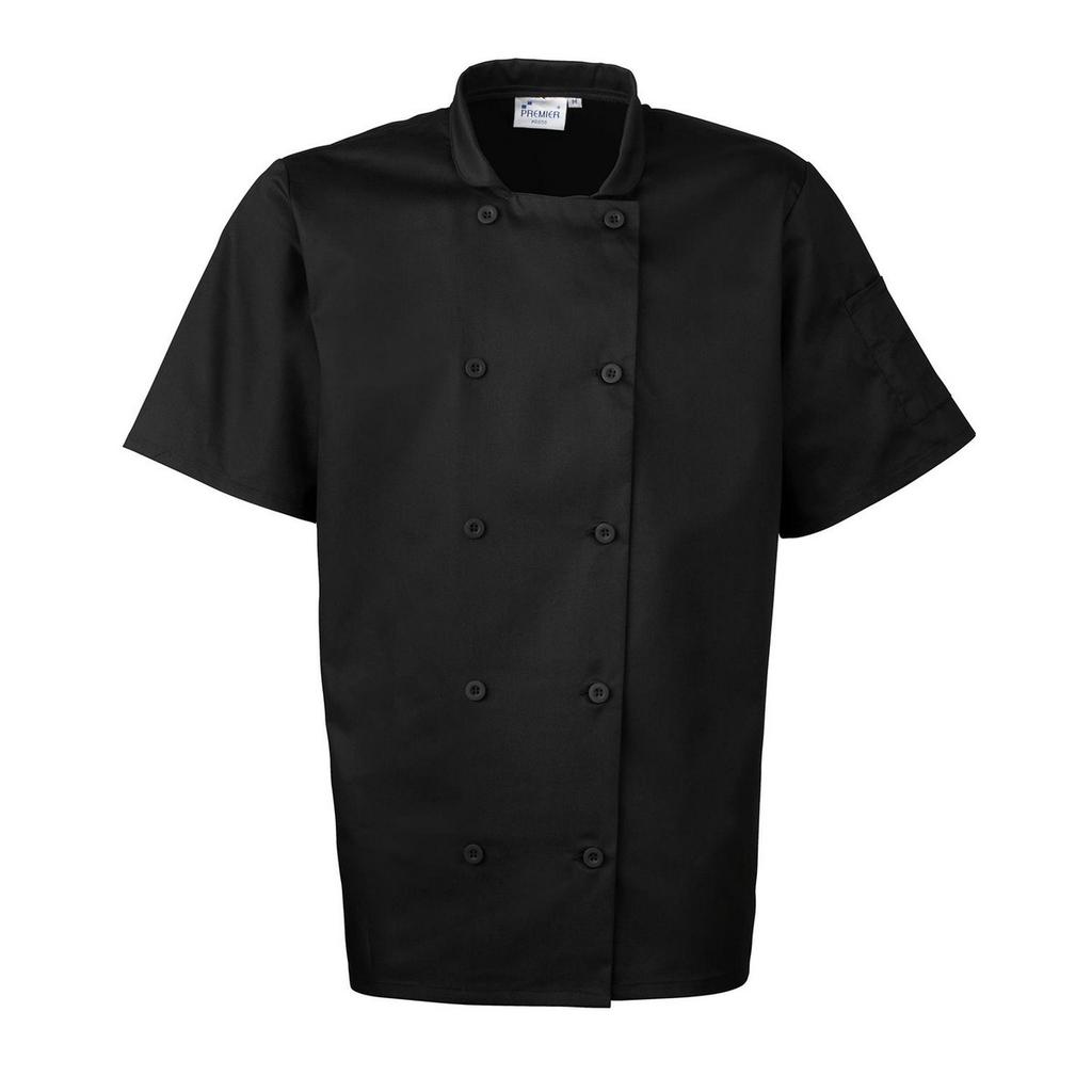 Premier Unisex Adult Short-Sleeved Chef Jacket