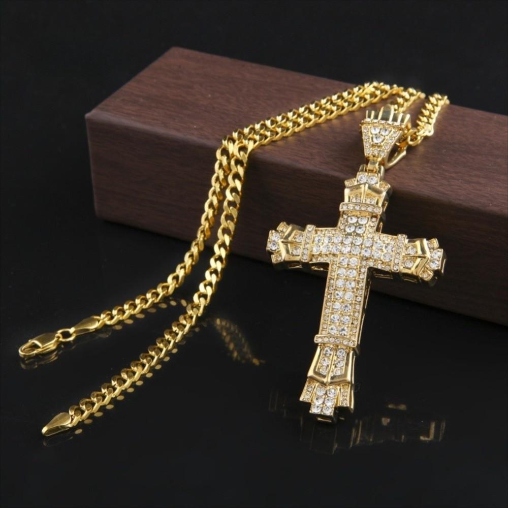 Portable Men's Necklace Fashion Accessories Hip Hop Cuban Chain Jewelry Women's Diamond Pendants