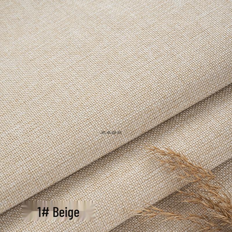 Coarse Plain Linen Fabric: Soft Upholstery, Car Seat, Chair Cushion, Tablecloth, Imitation Linen Cover