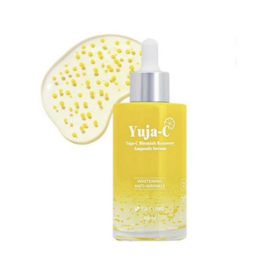 3W CLINIC Yuja Seed Blemish Recovery Ampoule Serum Brightening Care 100ml
