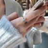 Korean New Adjustable Colorful Drip Glaze Ring Women Fashion Retro Geometric Gold Colour Metal Rings Wedding Jewelry Gift