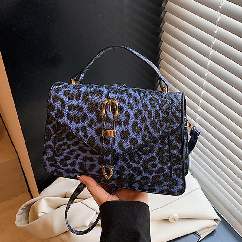 Leopard print summer new personalized fashion foreign versatile messenger bag women's work casual simple shoulder bag