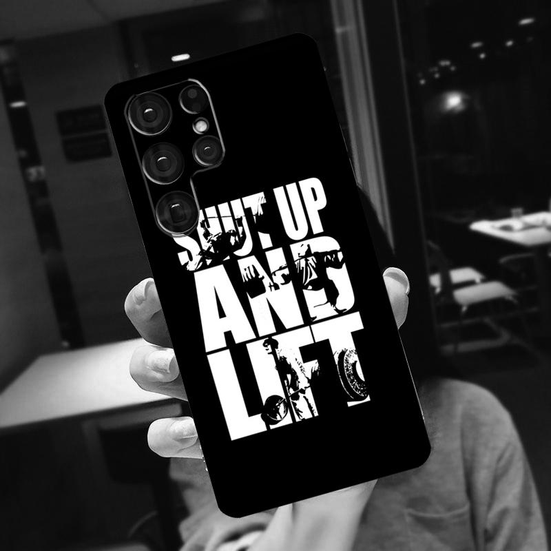 Bodybuilding Gym Fitness Case For Samsung Galaxy S23 S22 S21 Ultra S20 FE Note 10 20 S8 S9 S10 Plus Phone Cover