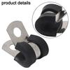 10Pcs Hose Clamp Hose Clip Removable Rubber Lining