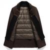 Winter Coat Men's Suit Collar Medium and Long Down Coat Jacket