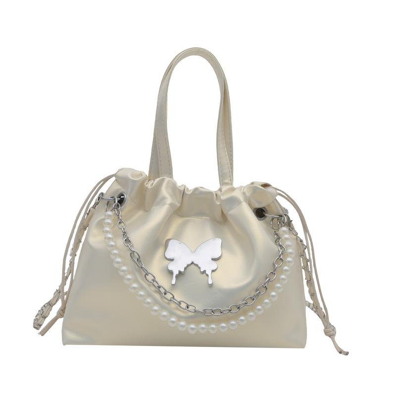 Längliche schmetterlingsförmige feminine Tasche Premium-Tasche ausländischer Stil Perlenkette vielseitig Frühling und Sommer neu