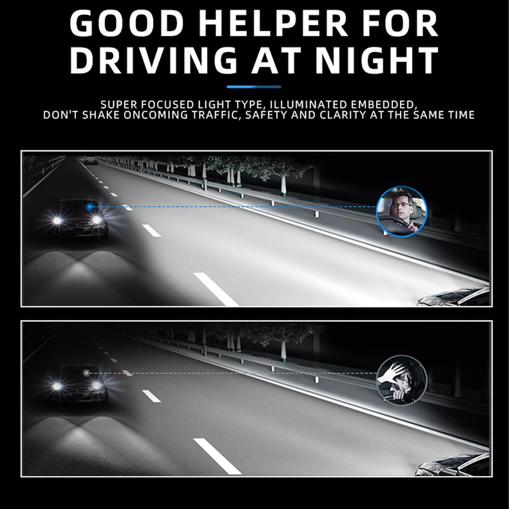 H4 H11 LED Headlight 30W Canbus Fog Light 12V Hi/Lo Beam Light Super Bright Daytime Running Light 6000K A80 Lens Car Accessories