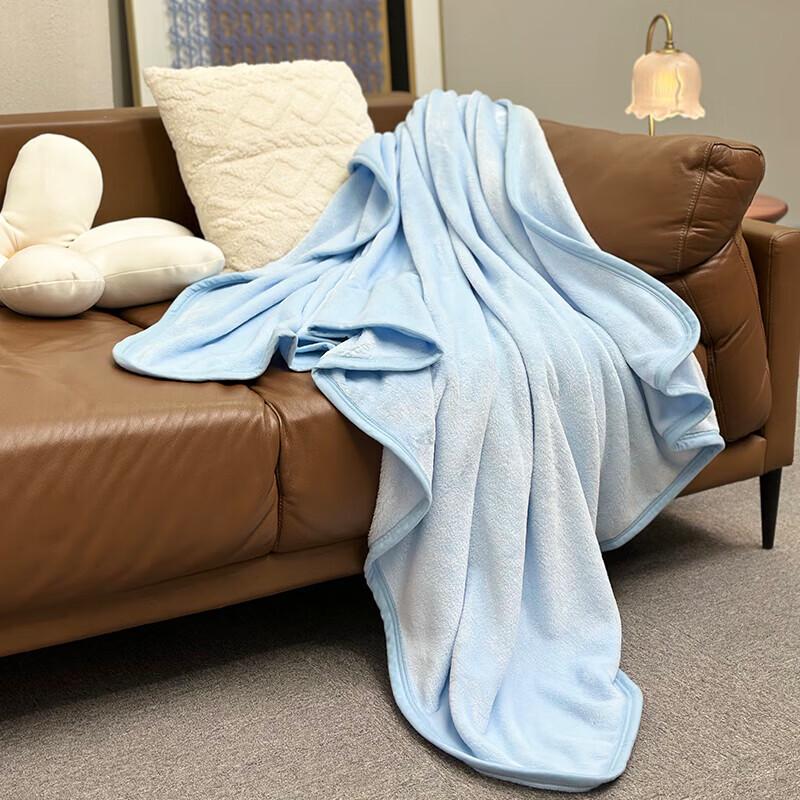 Mercury Home Textiles DH Blue Wave Flannel Blanket