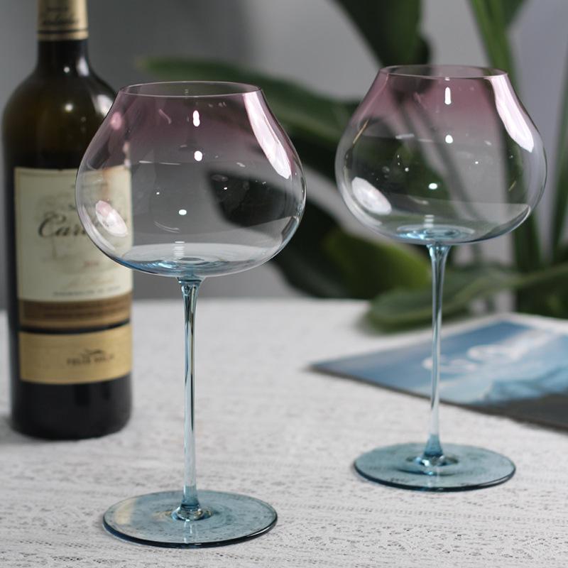 Light Luxury High Cocktail Wine Glasses Gold Silver Diamond Goblet Crystal Glass Wedding Wine Glasses Anniversary Gift
