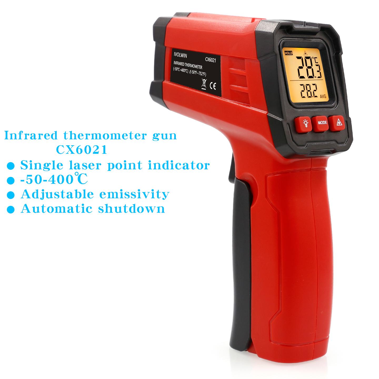 

Infrared Thermometer Gun, Industrial Baking Thermometer, Oil Temperature Gun, BBQ and Meat Cooking Temperature Measurement