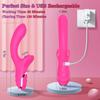 Vibrierendes Doppelkopf-Massagegerät für Frauen mit starker Vibration und Saugfunktion