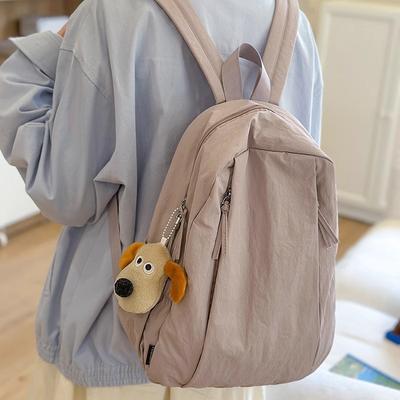 Travel Light Luxury Niche Backpack College Student Commuting Junior High School Girls' Schoolbag Japanese and Korean Simple Backpack
