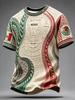 Tricou de antrenament Fotbal Mexican Ediția 2026 - Imprimare Digitală 3D - Confortabil și Respirabil - Îmbrăcăminte Personalizată pentru Familie