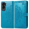 For Honor 90 Lite 5G Case Embossed Mandala Leather Phone Cover Magnetic Flip Wallet