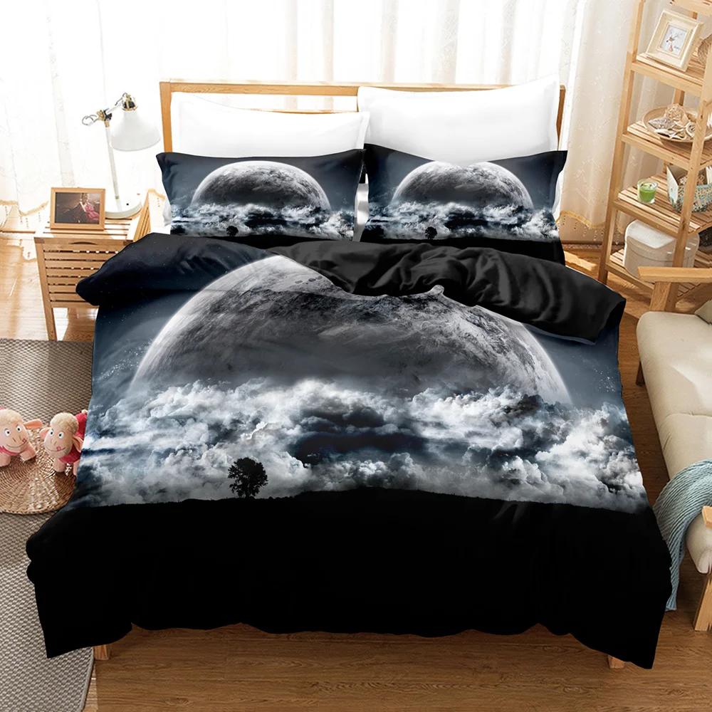 3pcs Dreamcatcher pattern printed bedding set,1 quilt cover+2 pillowcase, suitable for adults bedroom, home decoration