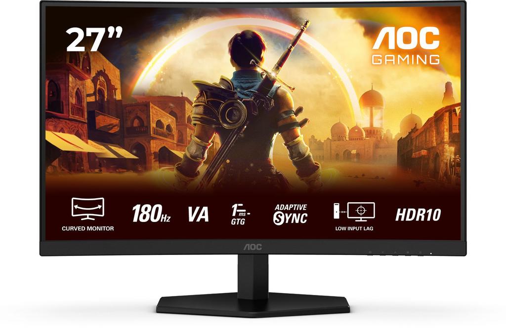 Ecran PC Gamer Incurvé - AOC - 27'' - FHD - 180Hz - 0,5ms - Dalle VA - C27G42E