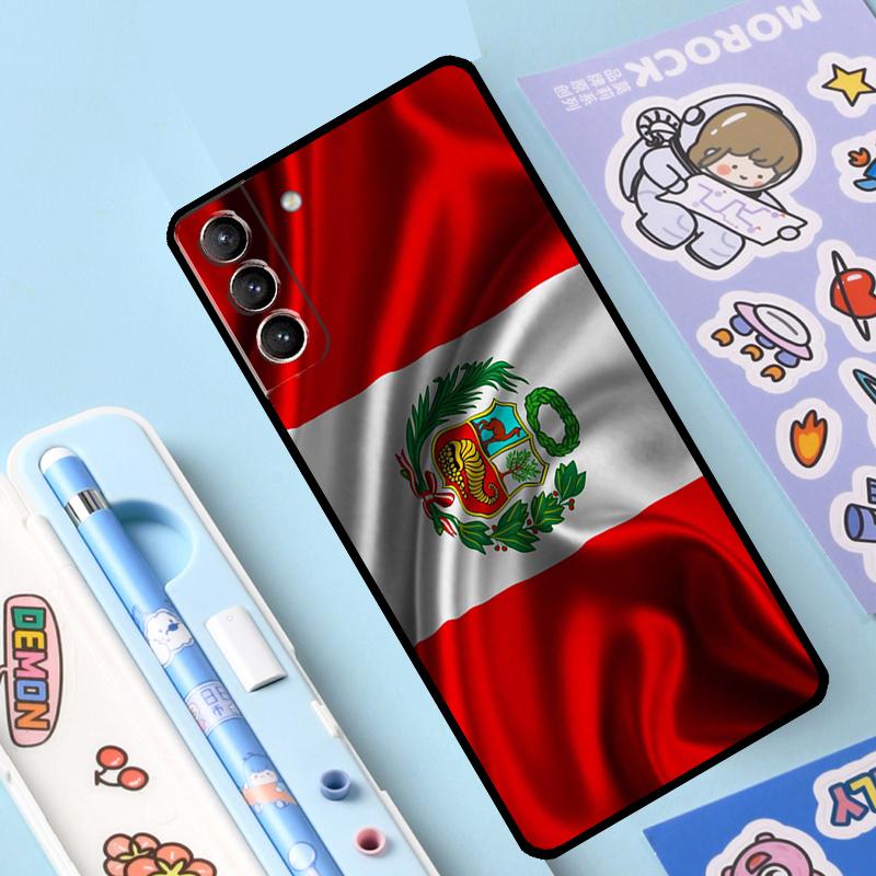 

Peru Flag Case For Samsung Galaxy S25 Ultra S23 S21 S20 S24 S22 Ultra S9 S10 Plus S25 FE Cover Coque Galaxy S25 FE