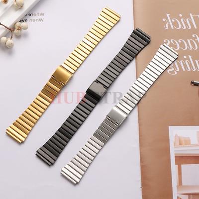 18mm 20mm Stainless Steel Strap Vintage Metal Watchband High Quality Strap for Casio F-91W F105 F108 A158W A168 AE1200 AE1300