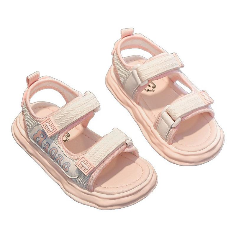 Girls sandals summer new middle-aged and older children's soft-soled non-slip girls' light sports shoes children's beach shoes