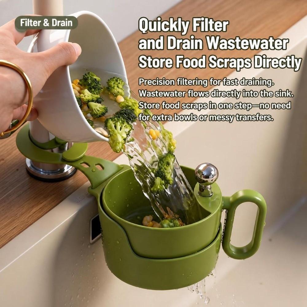 Removable Filter Sink Strainer Basket Fast Drainage Kitchen Sink Drain Basket  Kitchen Organization