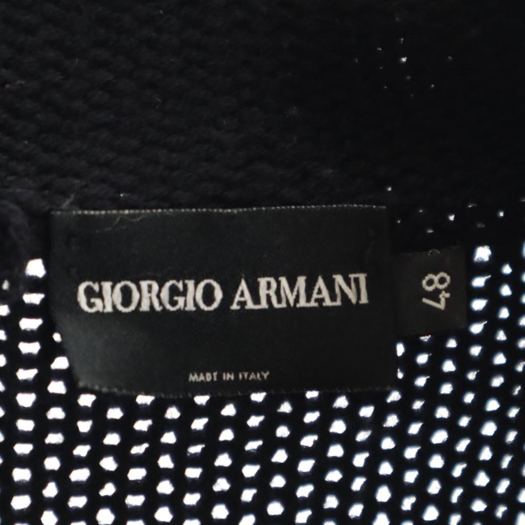 Giorgio Armani Made In Italy Long Sleeve Knit 48 Navy Men's Used