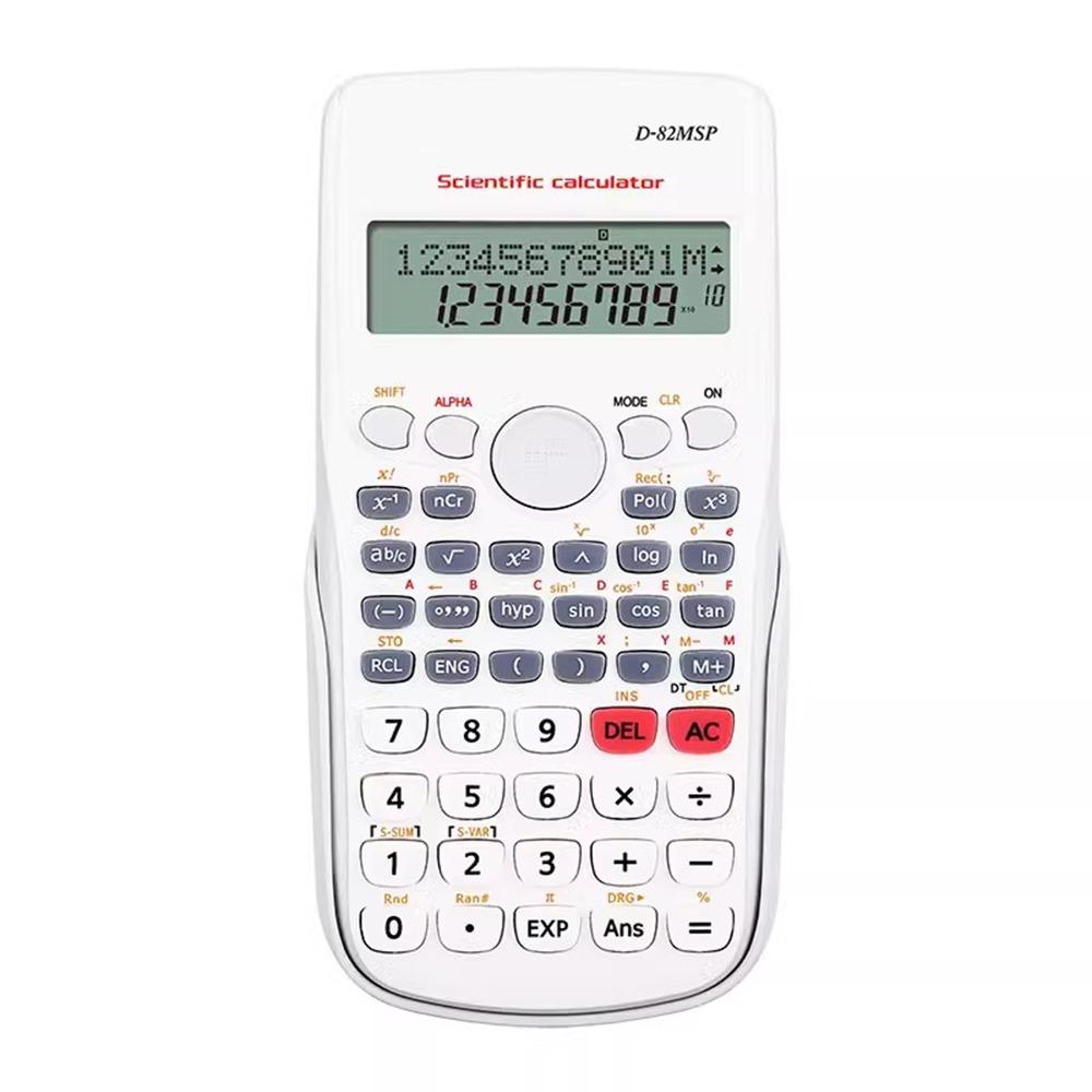 

Дворядковий інженерний науковий калькулятор 240 функцій Математичні калькулятори Настільне приладдя білий