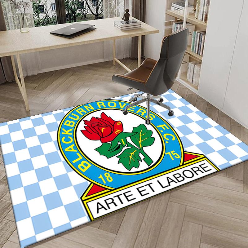 Blackburn Rovers Area Rug for Office, Chair Rug, Decorative Carpet Livingroom Mat, Large Size Fan gifts Christmas gifts
