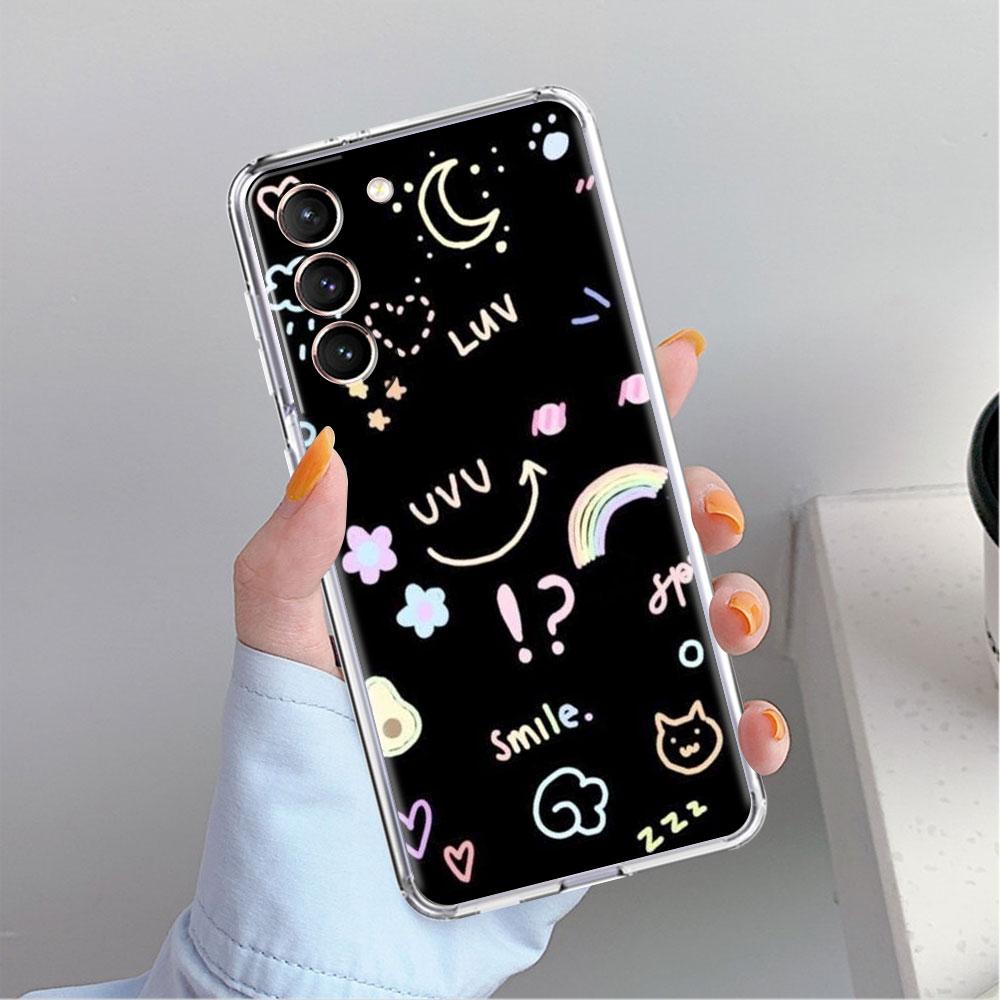 Mond Astronaut Klare Hülle Für Samsung Galaxy S22 S20 FE S21 S10 S9 Plus Note 20 Ultra 10 Lite Weiche TPU Handyhülle