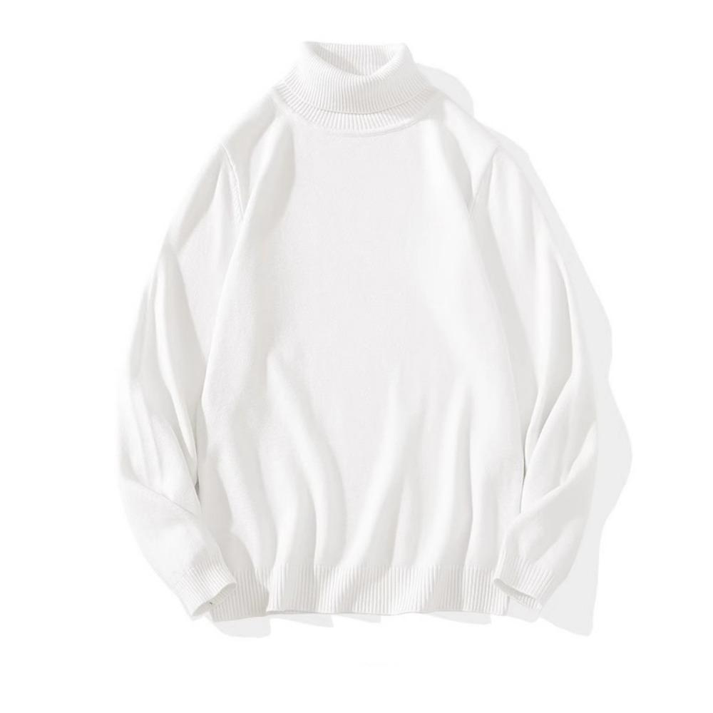 Zimní fleecové teplé pulovry Pánský rolákový svetr Pletenina Svetr Pánský ležérní svetr Slim fit Svetr pro pár