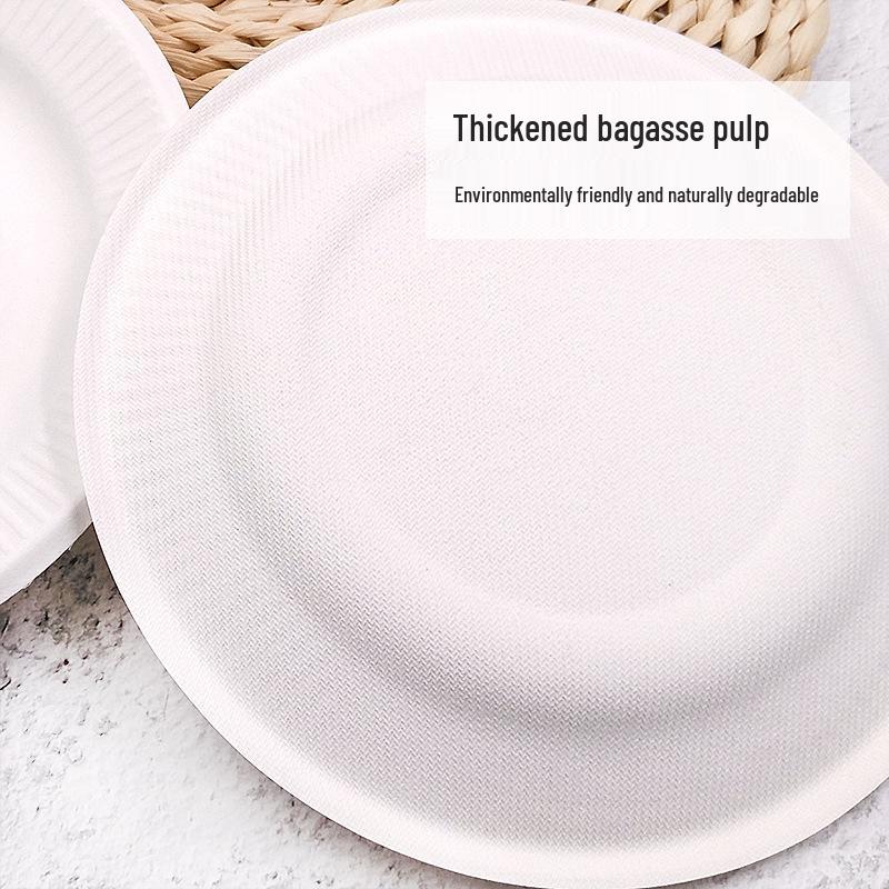 Durable 7" & 9" Hand-Painted Disposable Paper Plates for Birthdays and Dinners