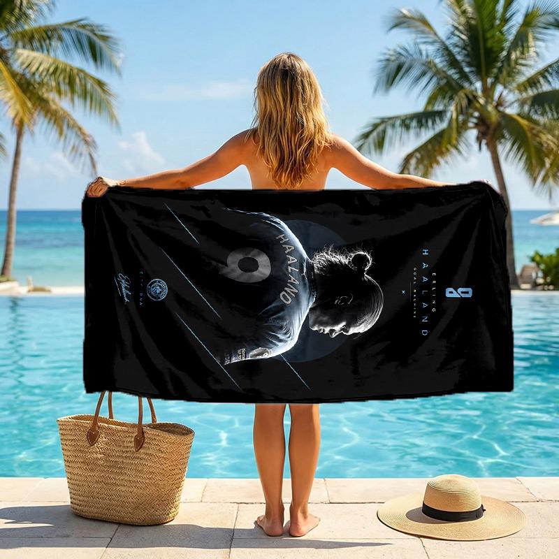 Haaland Fashion Beach Towel: Ideal for Summer Adventures Soft, absorbent and quick drying suitable for swimming and bathing