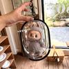 Labubu Transparent Vinyl Protective Case for Cotton Doll, Ita Bag, Baby Stroller Accessory, Dustproof Hanging Bag, 10-15cm.