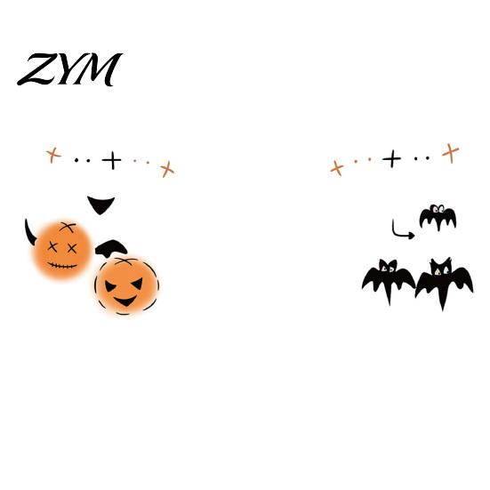 Scary Costume Accessories Halloween Face Temporary Tattoos, Realistic Waterproof Water Transfer Stickers, Skin-friendly Unique Decorations Breathable