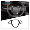 Car Center Console Carbon Fiber Steering Wheel Cover for Chevrolet Corvette C7 Carbon Decorative Trim Interior Accessories