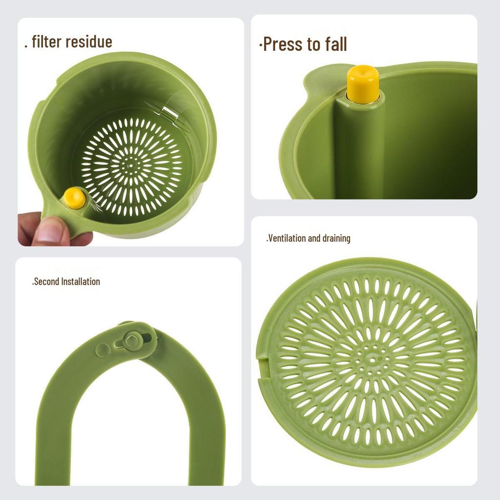 Kitchen Sink Hanging Basket Filter for Food Residue and Fruit Washing