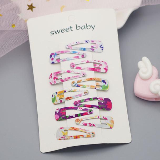 

1 Набор Милые Мини Детские Заколки для Волос с Принтом для Маленьких Девочек, Детские Заколки-невидимки, Заколка-автомат, Аксессуары для Детских Волос, Заколка для Волос, Заколка для Волос, Головной Убор