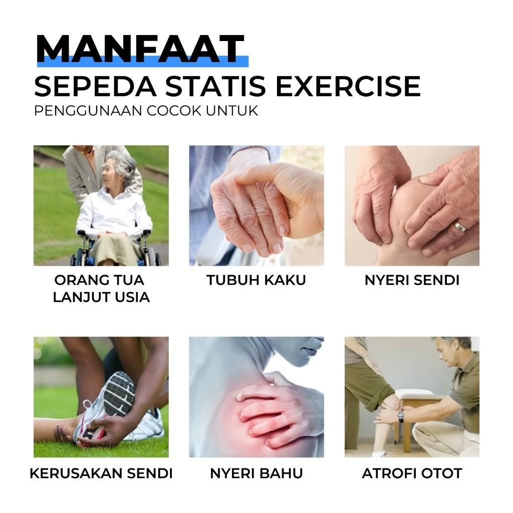 Gym Fitness Sports Static Bike / Home Sports Equipment Pedal Exerciser Foot and Hand Therapy Portable Static Bike JS-15