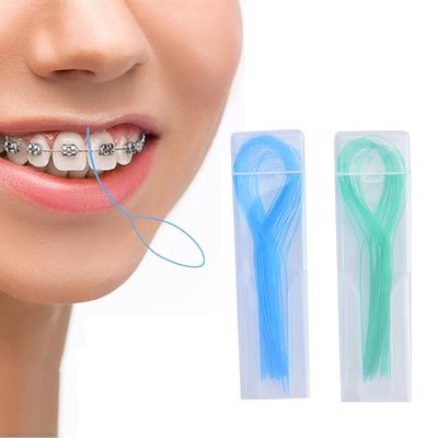 35 Teile/satz Zahnseide Einfädler Nadel Zahn Klammern Draht Halter Traktion