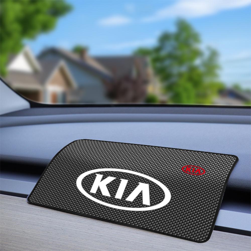 2026 Hot Car Sticker Car Emblem Non-slip Mat Dashboard Adhesive Anti Slip Pad Holder For KIA Rio Ceed Sportage Cerato Soul Soren