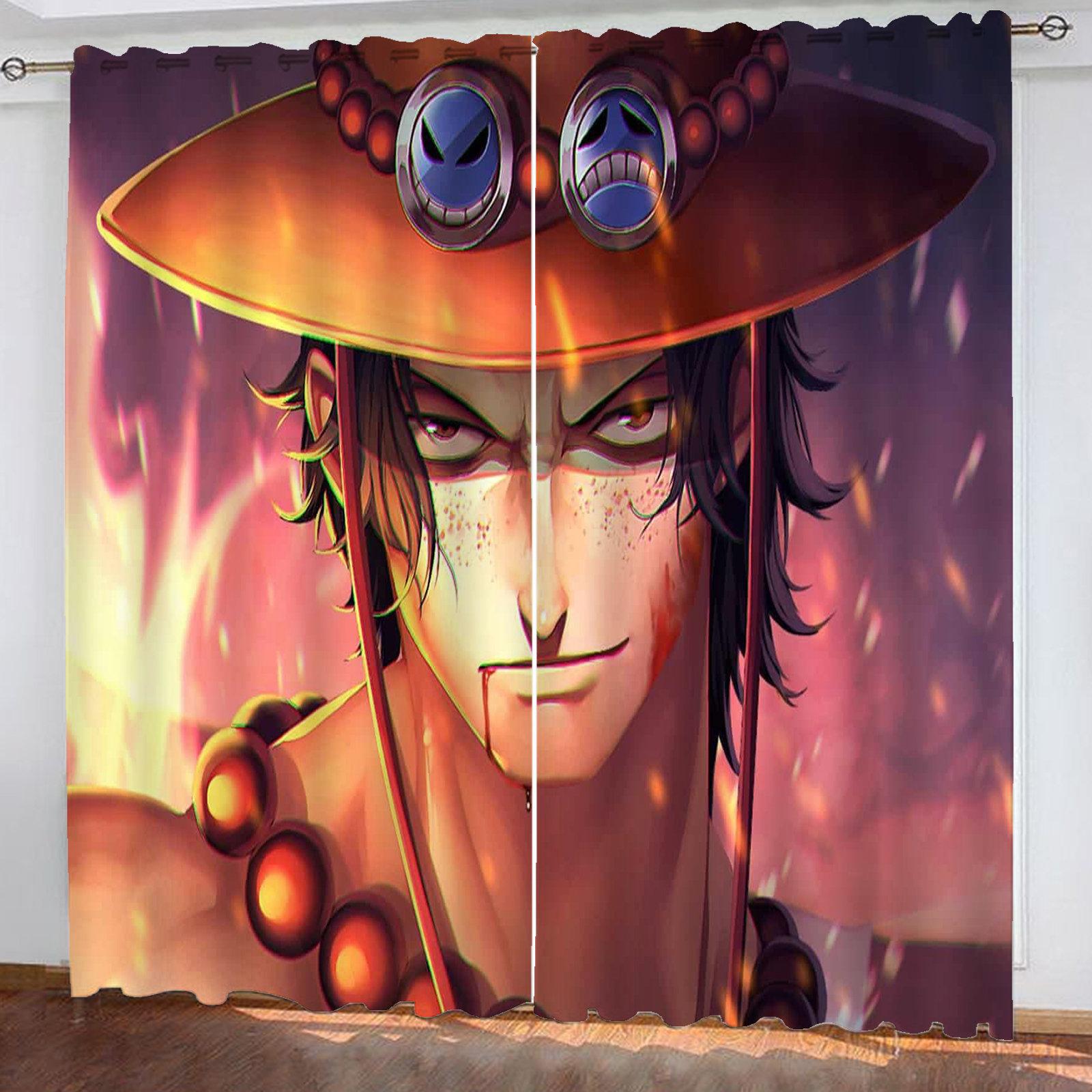 

Подарунки на Різдво One Piece Комікси з принтом Домашній декор Вітальня Спальня Штори для затемнення Кухонні аксесуари 280x250cm