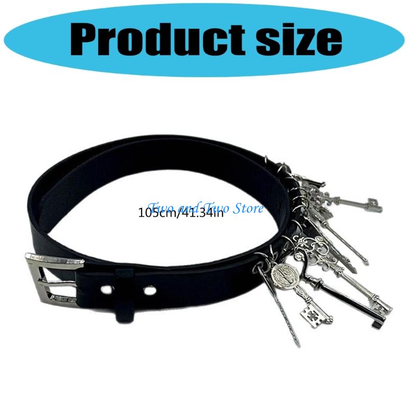 HX6F Stylish Multi Functional Outsider Belt Permanent PU Leather Secure Essential Holder All Day Wear