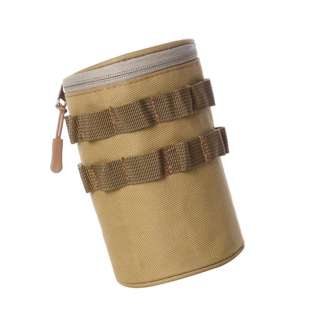 Outdoor Travel Water Bottle Storage Bag Holder Hiking Camping Portable Water Cup Carrier Black S