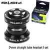 RISK 34mm Straight Tube Headset with Cane Creek Bearings for 28.6mm Fork Road/Fixed Gear Bikes