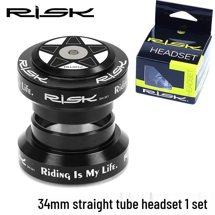 

RISK 34mm Straight Tube Headset with Cane Creek Bearings for 28.6mm Fork Road/Fixed Gear Bikes 34mm Straight Tube Headset